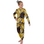 Colorful Seamless Floral Pattern Kids  Long Sleeve Set 