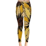Colorful Seamless Floral Pattern Inside Out Leggings