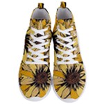 Colorful Seamless Floral Pattern Men s Lightweight High Top Sneakers