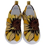 Colorful Seamless Floral Pattern Kids  Velcro No Lace Shoes