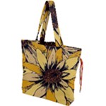 Colorful Seamless Floral Pattern Drawstring Tote Bag