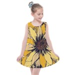 Colorful Seamless Floral Pattern Kids  Summer Dress