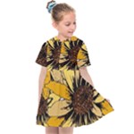Colorful Seamless Floral Pattern Kids  Sailor Dress