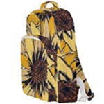 Colorful Seamless Floral Pattern Double Compartment Backpack