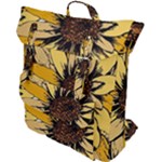 Colorful Seamless Floral Pattern Buckle Up Backpack