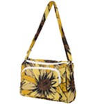 Colorful Seamless Floral Pattern Front Pocket Crossbody Bag