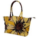 Colorful Seamless Floral Pattern Canvas Shoulder Bag
