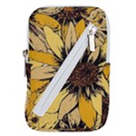 Colorful Seamless Floral Pattern Belt Pouch Bag (Large)