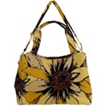 Colorful Seamless Floral Pattern Double Compartment Shoulder Bag