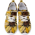 Colorful Seamless Floral Pattern Men s Velcro Strap Shoes