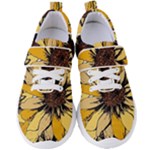 Colorful Seamless Floral Pattern Women s Velcro Strap Shoes