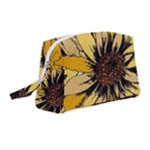 Colorful Seamless Floral Pattern Wristlet Pouch Bag (Medium)