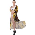 Colorful Seamless Floral Pattern Maxi Chiffon Beach Wrap
