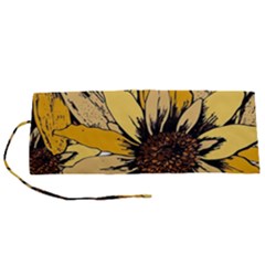 Colorful Seamless Floral Pattern Roll Up Canvas Pencil Holder (S) from ArtsNow.com