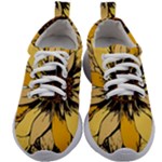 Colorful Seamless Floral Pattern Kids Athletic Shoes
