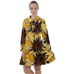 Colorful Seamless Floral Pattern All Frills Chiffon Dress