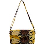 Colorful Seamless Floral Pattern Removable Strap Clutch Bag