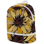 Colorful Seamless Floral Pattern Zip Bottom Backpack
