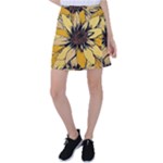 Colorful Seamless Floral Pattern Tennis Skirt