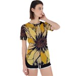 Colorful Seamless Floral Pattern Perpetual Short Sleeve T-Shirt