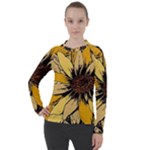 Colorful Seamless Floral Pattern Women s Pique Long Sleeve T-Shirt