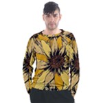 Colorful Seamless Floral Pattern Men s Long Sleeve Raglan T-Shirt