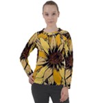 Colorful Seamless Floral Pattern Women s Long Sleeve Raglan T-Shirt
