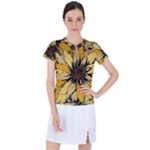 Colorful Seamless Floral Pattern Women s Sports Top
