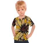 Colorful Seamless Floral Pattern Kids  Sports T-Shirt