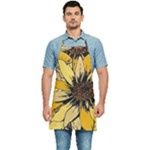Colorful Seamless Floral Pattern Kitchen Apron
