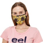 Colorful Seamless Floral Pattern Crease Cloth Face Mask (Adult)
