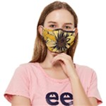 Colorful Seamless Floral Pattern Fitted Cloth Face Mask (Adult)