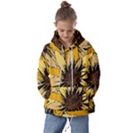 Colorful Seamless Floral Pattern Kids  Oversized Hoodie