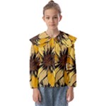 Colorful Seamless Floral Pattern Kids  Peter Pan Collar Blouse