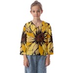 Colorful Seamless Floral Pattern Kids  Sailor Shirt