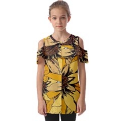 Fold Over Open Sleeve Top 