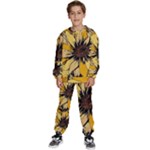Colorful Seamless Floral Pattern Kids  Sweatshirt set