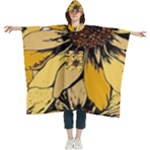 Colorful Seamless Floral Pattern Women s Hooded Rain Ponchos