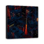 Architecture City Pixel Art Mini Canvas 6  x 6  (Stretched)