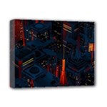 Architecture City Pixel Art Deluxe Canvas 14  x 11  (Stretched)