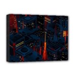Architecture City Pixel Art Deluxe Canvas 16  x 12  (Stretched) 
