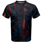 Architecture City Pixel Art Men s Cotton T-Shirt
