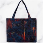 Architecture City Pixel Art Mini Tote Bag