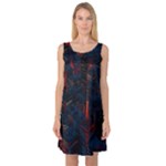 Architecture City Pixel Art Sleeveless Satin Nightdress