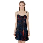 Architecture City Pixel Art Satin Night Slip