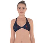 Architecture City Pixel Art Halter Neck Bikini Top