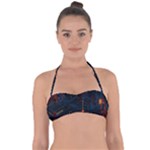 Architecture City Pixel Art Tie Back Bikini Top
