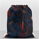 Architecture City Pixel Art Drawstring Bag (Small)