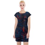 Architecture City Pixel Art Cap Sleeve Bodycon Dress