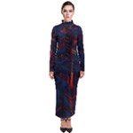 Architecture City Pixel Art Turtleneck Maxi Dress